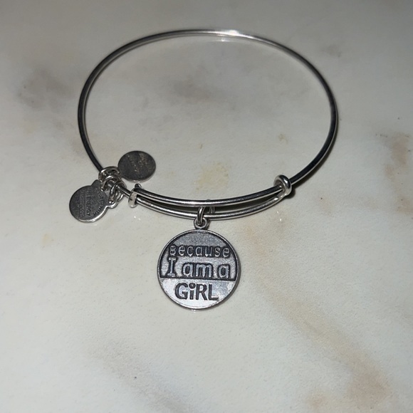 Alex and Ani Jewelry - Alex and Ani “because I’m a girl” bangle